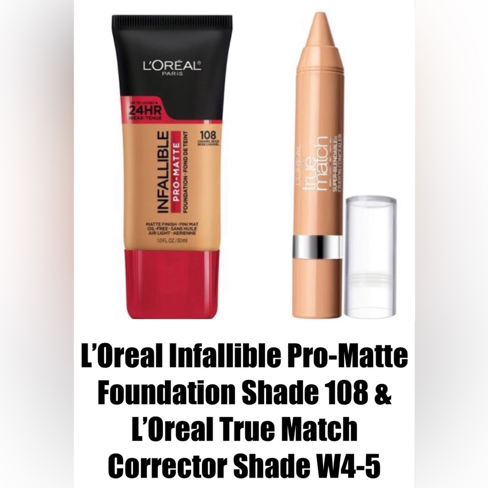 L’Oreal Infallible Pro-Matte Foundation & L’Oreal True Match Corrector